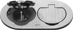 ORNO Priză ovală etanșată dublă IP55 argintie (O-OR-GM-9046_G)