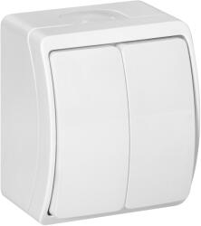 ORNO Intrerupător dublu exterior IP44 alb (O-OR-OE-7101_W)