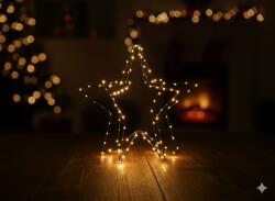 Chomik Ornament De Crăciun - Stea Cu Led 40 Cm 120 L Alb Cald Cu Baterii *0320 (ch-led0320)