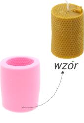 CHOMIK Formă din silicon pentru lumânări cu rolă decorativă și albină *2649 (CH-BEE2649)