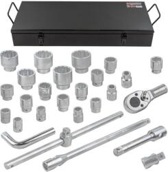 FORCEKRAFT Set de chei cu patru colțuri 3/4" 12-țeze 26 buc. cu geantă (FS-56222) Cheie tubulara