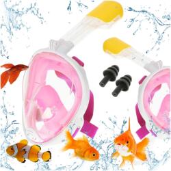  Masca pliabilă completă cu snorkel S/M roz (IK-KX6131_1)