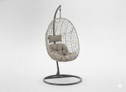 Chomik Bancă Scaun Gri, Perne - Gri, Cadru - Gri întunecat 115 X 90 X D67 Cm *6444 (ch-fat6444)