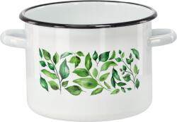 Chomik Oală emailată 4, 5 L 20 cm albă Ficus *9204 (CH-EMA9204)