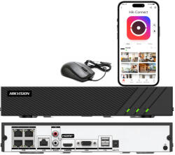 Hikvision DS-7604NI-Q1/4P(E) - Receptor IP 4 canale, 4x PoE, până la 8MPx, Detecție mișcare 2.0 - Hikvision (EC-35777)