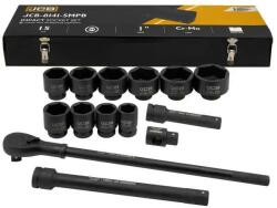 JCB Set de Unele de Impact JCB 1" Cr-Mo 6-Șuruburi 15 PCS 36-80mm (FS-64927) Cheie tubulara