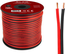 BLOW Cablu pentru difuzoare 2x2, 50 mm negru/roșu (73-376-)