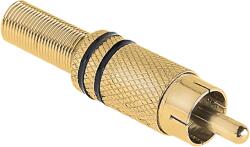  Inne Conector RCA auriu cu două dungi negre (L-WTY0068)