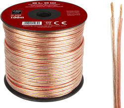 BLOW Cablu pentru difuzoare 2x2, 50 mm transparent (73-326-)