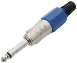  Conector Jack 6, 3 MONO METAL HQ albastru (9360-)
