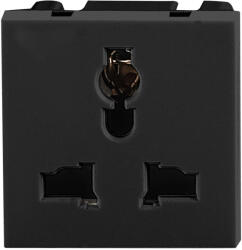 ORNO Priză modulară 45x45mm 3-pini 10A 250V negru (O-OR-GM-9010_B_UK)