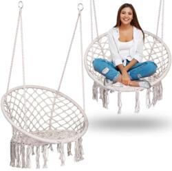 Sofotel Scaun balansoar suspendat BOHO bej (J-290001)