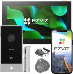EZVIZ HP5 - Videointerfon IP cu 2 fire, WiFi, cititor de brelocuri - EZVIZ (EC-32787)