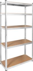Rebel Raft metalic de depozitare 180x90x40 argintiu Rebel (L-RB-1256) Raft