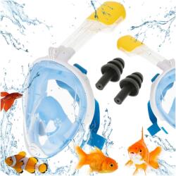  Masca completă pliabilă cu snorkel S/M albastră (IK-KX6131)