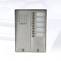 Urmet 5025/5D - Casetă exterioară cu 5 butoane și acoperiș - Miwi-Urmet (EC-10242)