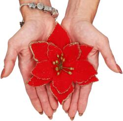 SPRINGOS CA0732 DECORAȚIUNE DE CRĂCIUN "POINSETTIA" 13X13 CM (CA0732)