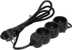 ORNO Prelungitor 3 prize 3m negru 16A (O-ES-4_B_3)