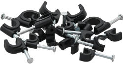 Xtreme Cleme pentru cablu 100 buc 6 mm negru rotund (42-014-)