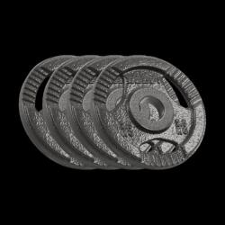 Rebel Set olimpic de greutăți din fontă 4x2.5kg, orificiu 51mm, disc cu mânere, REBEL ACTIVE (L-RBA-2143-02-5)