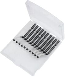 DEDRA-EXIM Lame de schimb pentru racleta, spatula de aschii DEDRA 12H008, set de 10 bucăți (12H008)