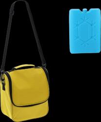 Garden Line Geantă termo 22 x 12 x 24 CM 6L pentru umăr galben cu două inserții de răcire *9295 (CH-IZO9295)