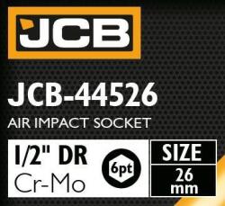 JCB Adaptor pentru Impact 1/2" 26 mm 6-fațetat Cr-Mo Cheie cu Fante (FS-59458) Cheie tubulara
