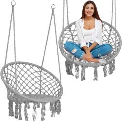Sofotel Scaun suspendat tip hamac BOHO gri (J-290002)