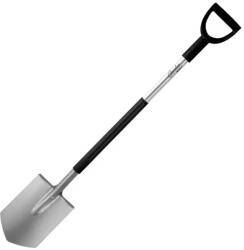 DEDRA-EXIM Lopată ascuțită cu mâner metalic 80B003 (80B003) Sapa de gradina