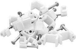 Xtreme Clema pentru cablu 100 buc 4/4 mm albă plată (42-001-)