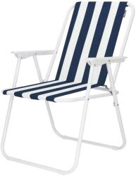 DEDRA-EXIM Scaun de camping pliabil DEDRA N1028-1, plajă, 52x58x72cm, alb și bleumarin (N1028-1)