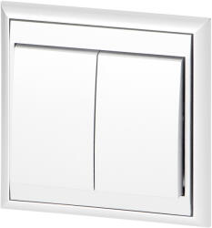 ORNO Întrerupător încastrat cu două butoane Luna, 10A, 250V, WP-2L, alb (O-OR-OE-7601_W)