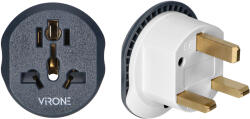 ORNO Adaptor de călătorie UK, priză universală 230V (O-TA-7)