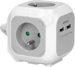 ORNO Prelungitor 4xE+2xUSB, cablu 1, 4m (O-OR-AE-13144)