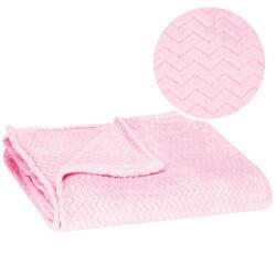 Springos Pătură 200x220 HA7154 roz (HA7154) Patura