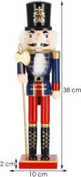 SPRINGOS CA0917 DECORAȚIUNE DE CRĂCIUN SPĂRGĂTOR DE NUCI 38 CM (CA0917)