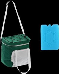 Garden Line Termo cutie 28 x 19 x 28 CM 14L Verde-Alb cu două inserturi răcitoare *9325 (CH-IZO9325)