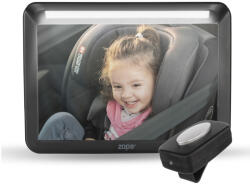 Zopa LED világítású tükör DELUXE, fekete
