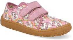 Froddo - Gyerek barefoot vászoncipő Canvas G1700422-5 Pink/White Cipőméret: 25