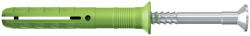 Fischer N GREEN 6 x 80/50 S beütődübel süllyesztett fejű csavarral, előszerelt, 45 db/csomag (524848)