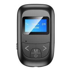 Techstar Receptor Transmitator Bluetooth Techstar® T14, Bluetooth 5.0, Microfon Incorporat, Ecran LCD, AUX, Acumulator Incorporat, Control Media, HandsFree, MicroUSB (SKU2388)