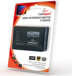 Gembird Switch video/audio Gembird DSW-HDMI-53, interfata HDMI, 5 porturi (DSW-HDMI-53)