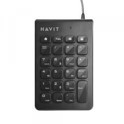 Havit Tastatura Numerica Wired USB HAVIT KB223, 1.5m, Neagra