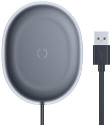 Baseus INCARCATOR wireless Baseus Jelly Qi 15W, compatibilitate smartphones, cablu Type-C la USB inclus, Negru "WXGD-01 (WXGD-01)