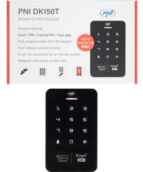 PNI DK150T beléptető billentyűzet Wi-Fi-vel, PIN-kóddal, RFID-kártyával és a Tuya Smart alkalmazásból feloldva, IP65, Fekete (PNI-DK150T)
