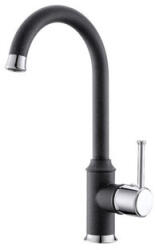 Metalac - Xgranit Arc N Metalac T03800 Mosogató Csaptelep - Szemcsés Fekete (T03800) - muszakishop