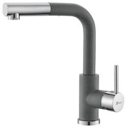 Metalac - Xgranit LUX S Metalac T03813 Mosogató Csaptelep - Kihúzható, Grafit (T03813) - muszakishop
