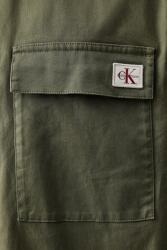 Calvin Klein сафари риза мъжка от памук с еластан (LV14RF123G)