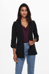 Only Only, Nyitott blézer visszahajtott ujjvégekkel, Fekete, 38 (15218743-BLACK-38)