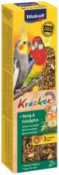 Vitakraft Kracker közepes papagájnak, méz + eukaliptusz, 2 darab